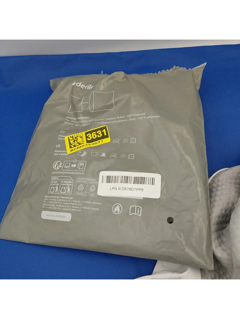 Derila Ergo Thermal Pillow Cover for Cervical Neck Pillow, Cooling Pillowcase
